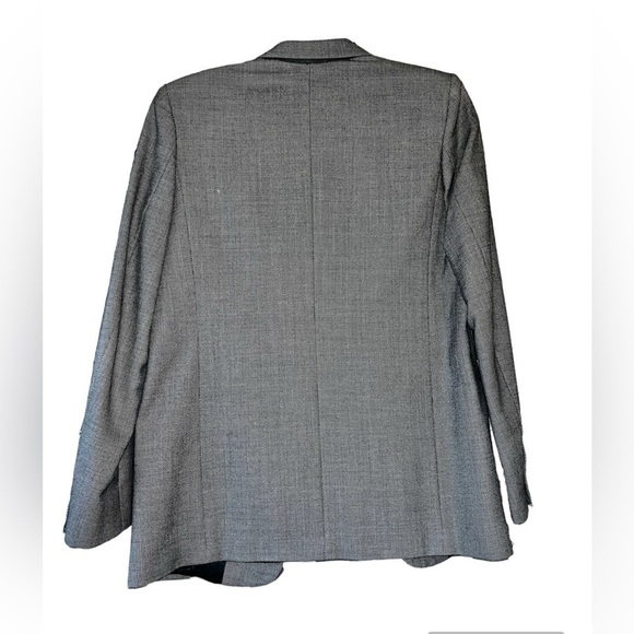 Kingsridge wool Women’s pure wool gray black career blazer Size 6 approximately - Picture 2 of 10